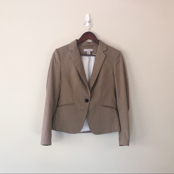 H&M Brown Professor Houndstooth Check Pantsuit - Picture 2 of 16